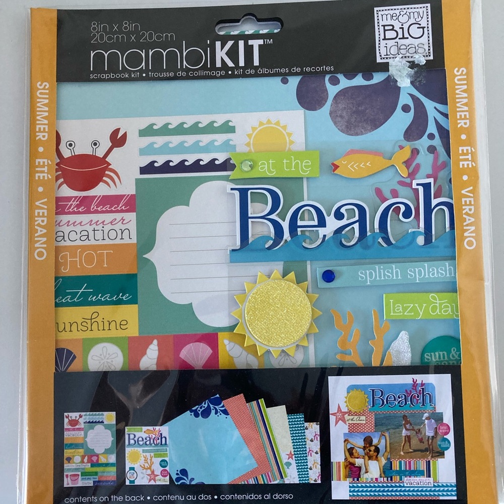 Me & My Big Ideas Beach Scrapbooking Mambi Kit, 8x8
